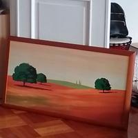 Serigrafia firmata Giò Mondelli - Paesaggio