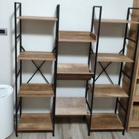 Libreria 125x150h cm effetto legno