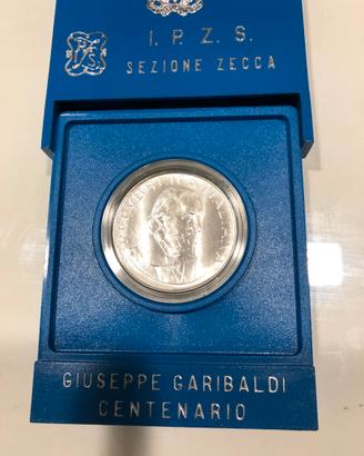 500 lire argento 1982 _ giuseppe garibaldi