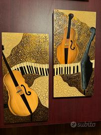 Coppia di quadri decorativi