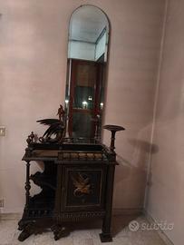 Consolle antica stile Eclettico con Drago e Chimer