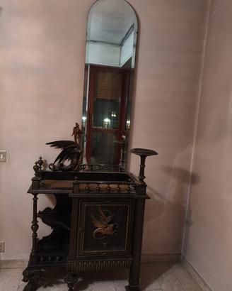 Consolle antica stile Eclettico con Drago e Chimer