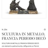 Pierrot suonatore al chiaro di luna