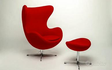 Poltrona CTS design con pouf art 1302