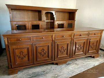 credenza anni '50 due pezzi