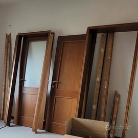 Porte legno massello da interno noce
