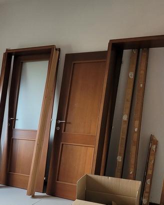 Porte legno massello da interno noce