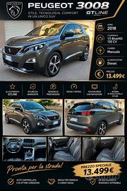 Peugeot 3008 GT Line BlueHdi  130 cvFull Optional