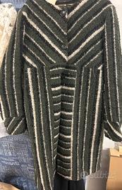 Cappotto nero e verde