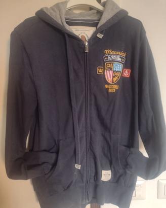 Felpa blu con zip