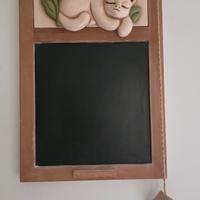 thun lavagna lavagnetta gatto  e fiori senza danni