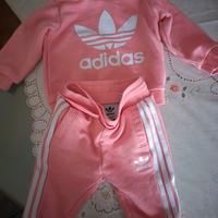 Adidas tuta neonata 3/6 mesi colore rosa
