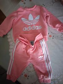 Adidas tuta neonata 3/6 mesi colore rosa