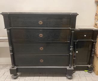 Cassettone / Como’ 800 e comodino