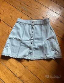Gonna in jeans con bottoni