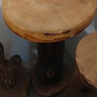 Tavolino tronco in legno