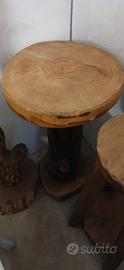 Tavolino tronco in legno