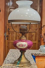 Lampada da tavolo elettrificata anni 60/70 antica 