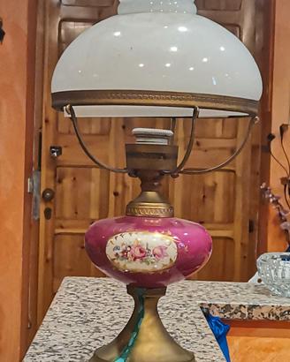 Lampada da tavolo elettrificata anni 60/70 antica 