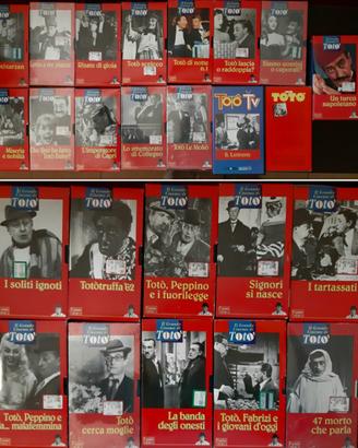 TUTTO TOTÒ LOTTO DI 25 VHS VIDEOCASSETTE ORIGINALI