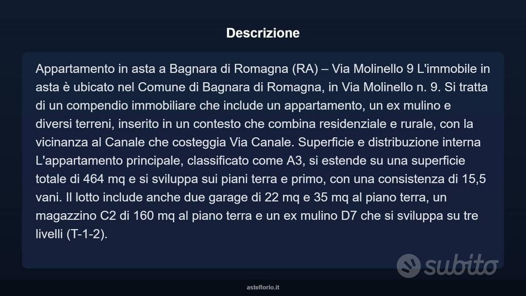 Appartamento – Bagnara di Romagna, Masserie Belluno, Ravenna - Vista 4