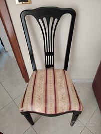 Sedie laccare nero