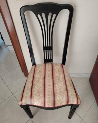 Sedie laccare nero