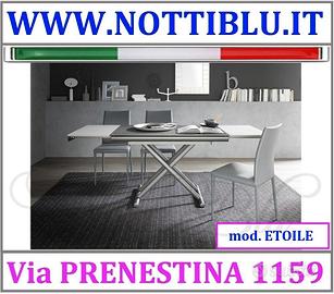 Tavolino Trasformabile Vetro Acidato A13 NOTTI BLU