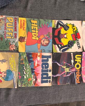 LOTTO 8 DISCHI ORIGINALI CARTONI ANIMATI ANNI 70/8