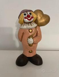 Pagliaccio THUN Vintage con Palloncino a Cuore Oro
