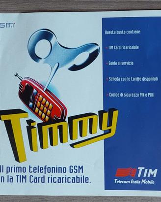 adesivo timmy il primo telefonino GSM con tim card