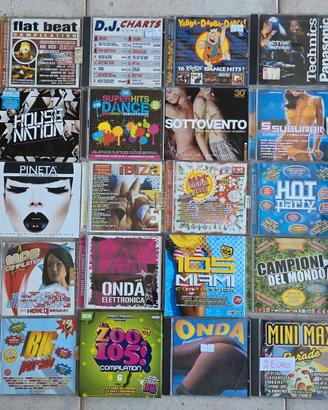 Lotto 80 cd compilation dance 90/2000