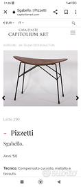 sgabello vintage design Pizzetti 