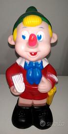 PUPAZZO PINOCCHIO GOMMA ALTO 21 CM VINTAGE
