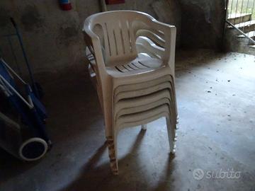 Sedie, quantità sette, per giardino
