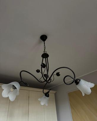 Lampadario + 2 bajour