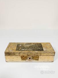 Scatola Legno Vintage con Decoupage e Decapata