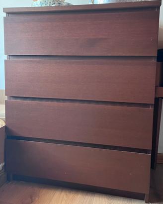 VENDUTO Cassettiera Ikea Malm 4 cassetti