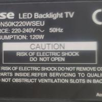 Ricambi smart tv hisense 55 pollici LTDN50K220WSEU