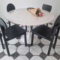 4 Sedie Cucina di Design Nere