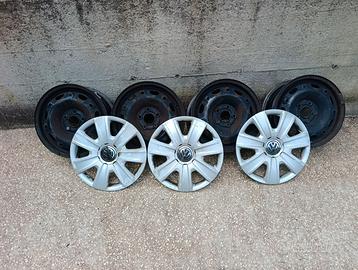 Cerchioni in ferro 5 fori 14"  VW Polo