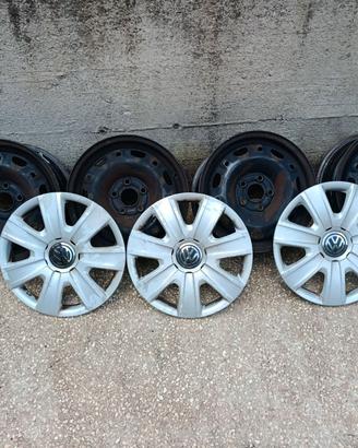 Cerchioni in ferro 5 fori 14"  VW Polo