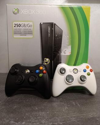 Titolo: xbox 360 250gb con 2 controller, scatola +