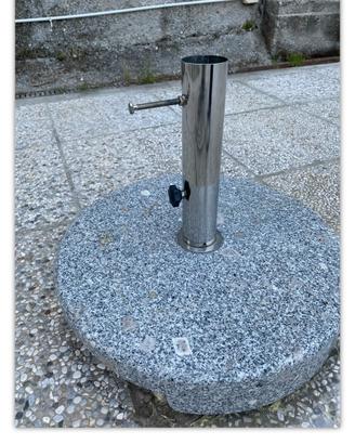 Porta ombrelloni bandiere marmo bar 40kg trolley