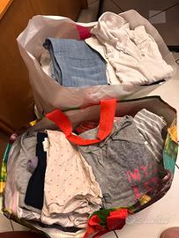 2 borse vestiti vari bimba