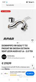 downpipe gruppo vag 
