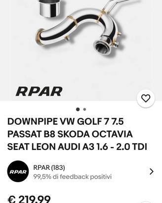 downpipe gruppo vag 