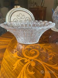 Cestino ovale cristallo Boemia