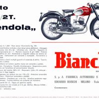 Depliant Originale Bianchi Mendola 125
