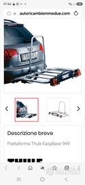 thule easy base 949 portapacchi da gancio traino
